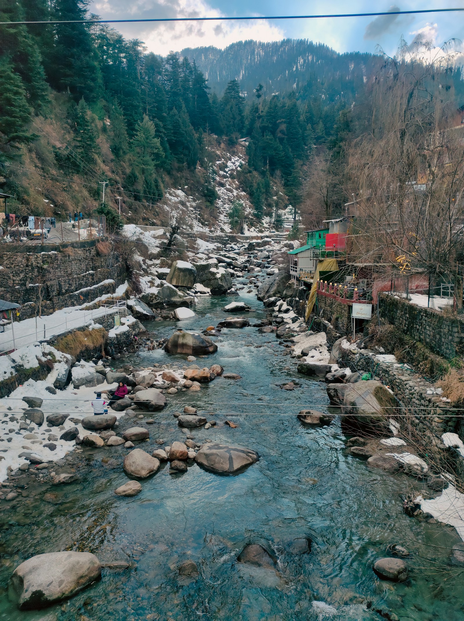 A river through the hills around Kullu